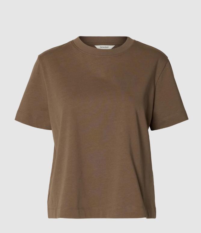 [Selected] T-shirts Short Sleeve CO 16087919-CHOCOLATECHIP