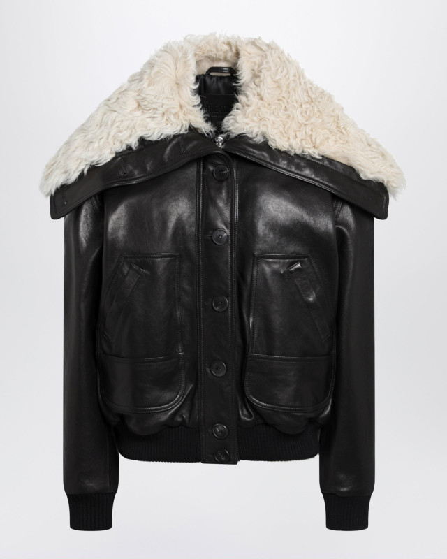 [The Attico] Leather Jacket FW26 261WCB00129LBT166AA