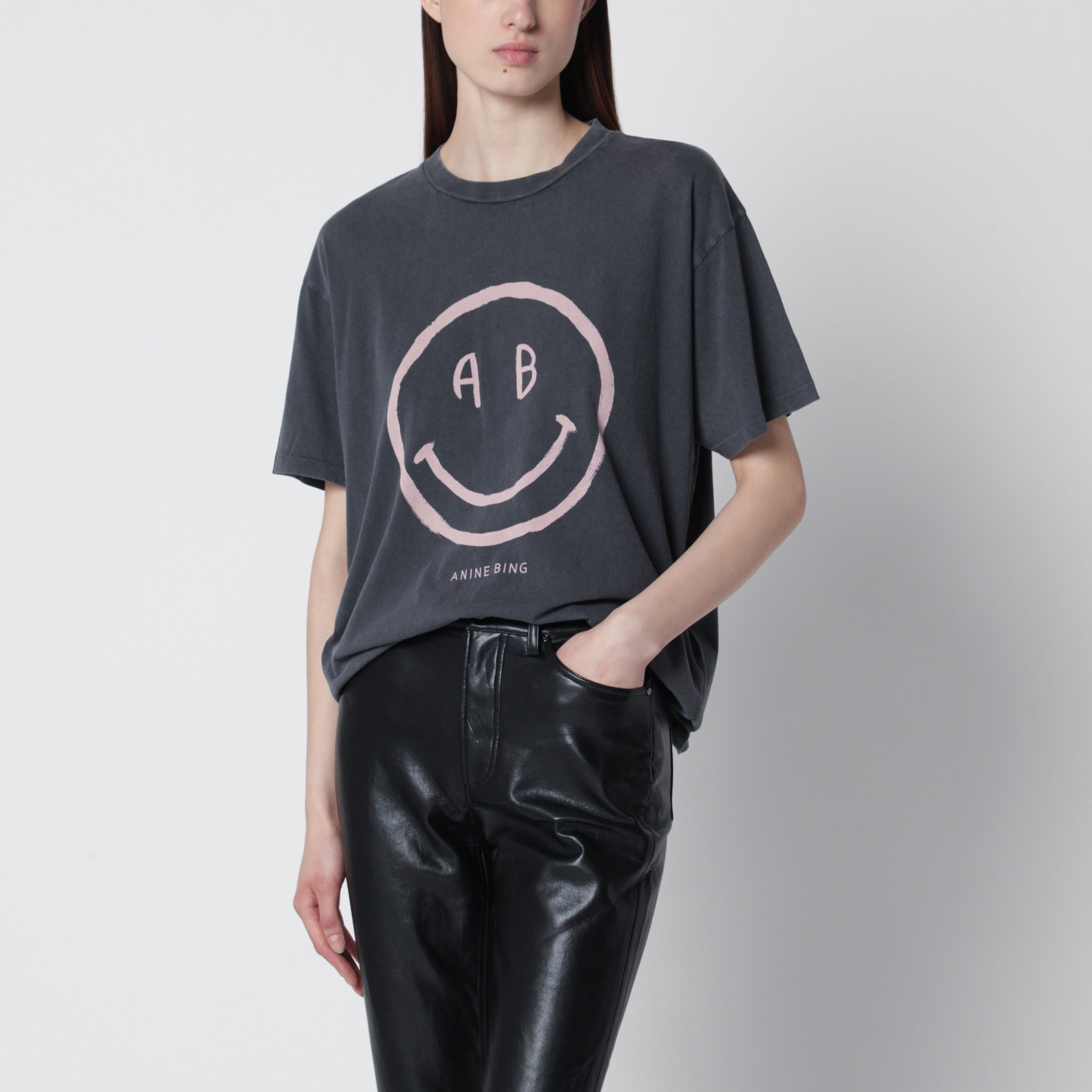 [Anine Bing] T-shirts Short Sleeve FW26 A-08-12928CO