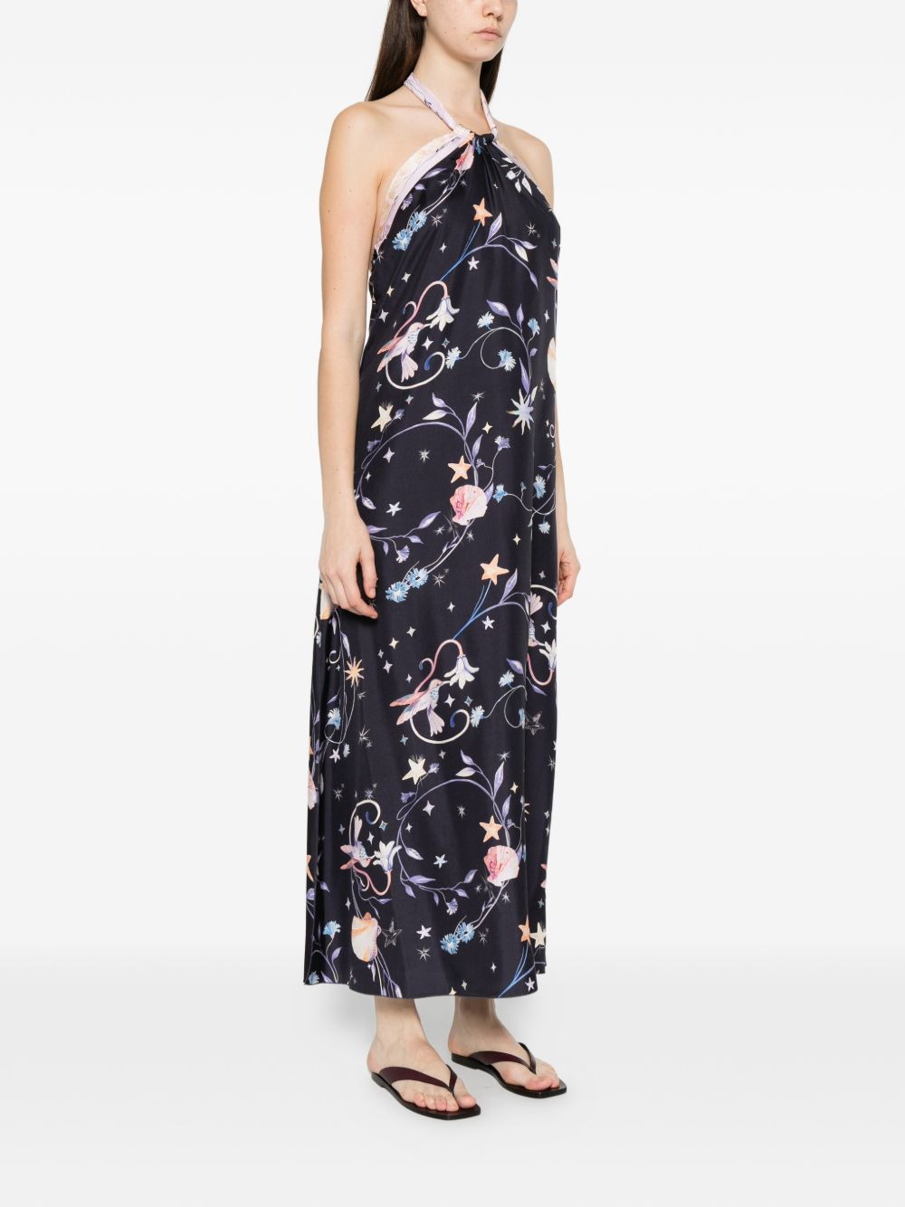 [Forte Forte] Sleeveless dress SS26 14923MYDRESSMIDNIGHT