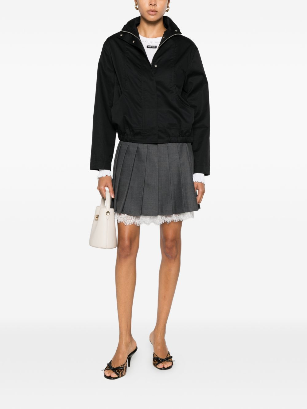 [Self - portrait] Mini skirt FW26 PF26-006SK-GRGREY