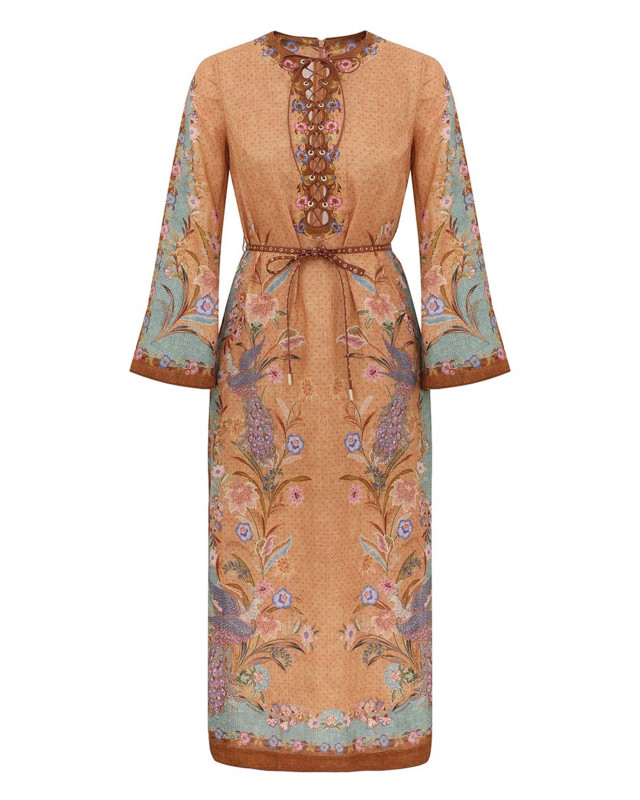 [Zimmermann] Long sleeve dress FW26 8077DSS262TSCF
