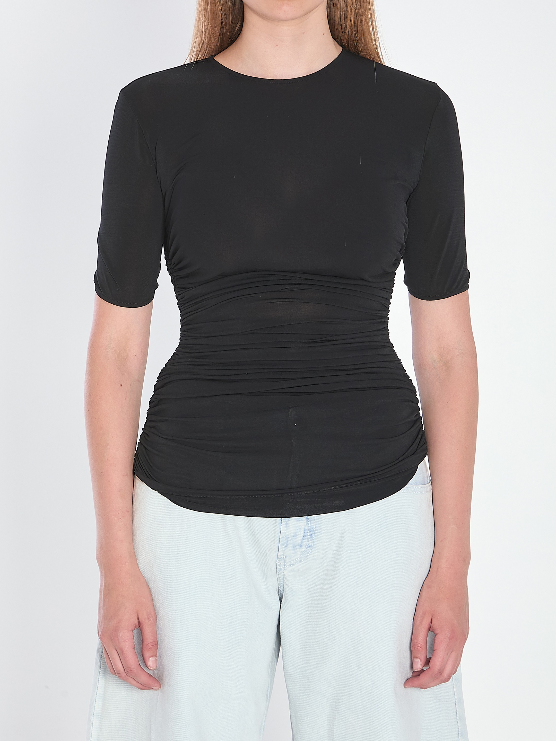 [Alaia] T-shirts Short Sleeve FW25 AA9H1248J050B__995