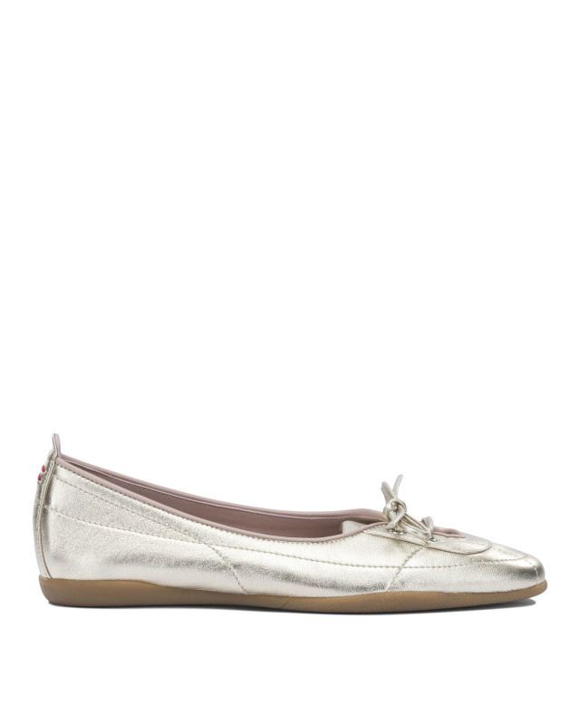 [Halmanera] Flat shoes SS26 JANA04METALLIC PLATINO