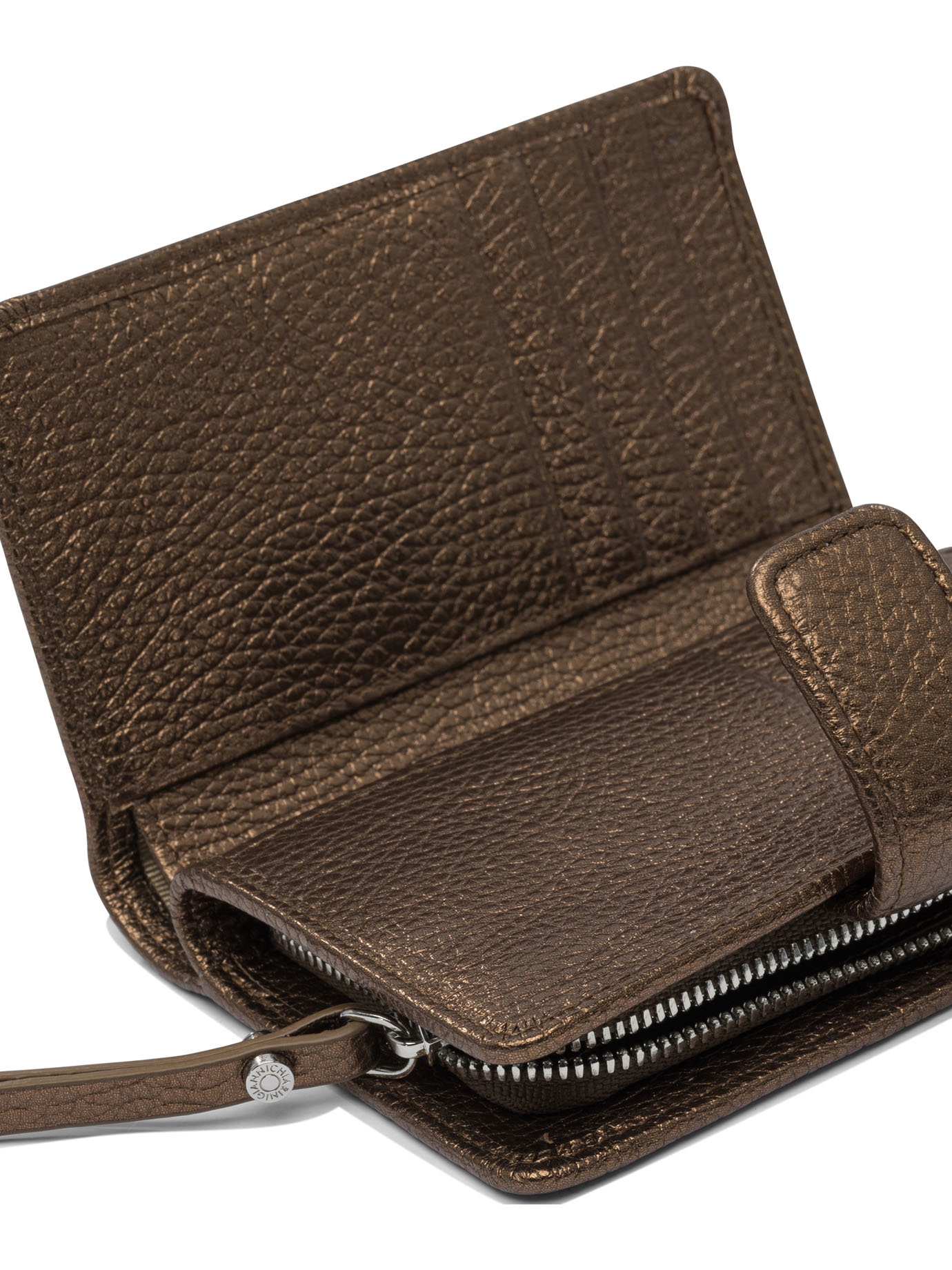 [GIANNI CHIARINI] Cardholder SS26 PFWBW13757GRNLMWALLETS DOLLARO14167-TOASTED