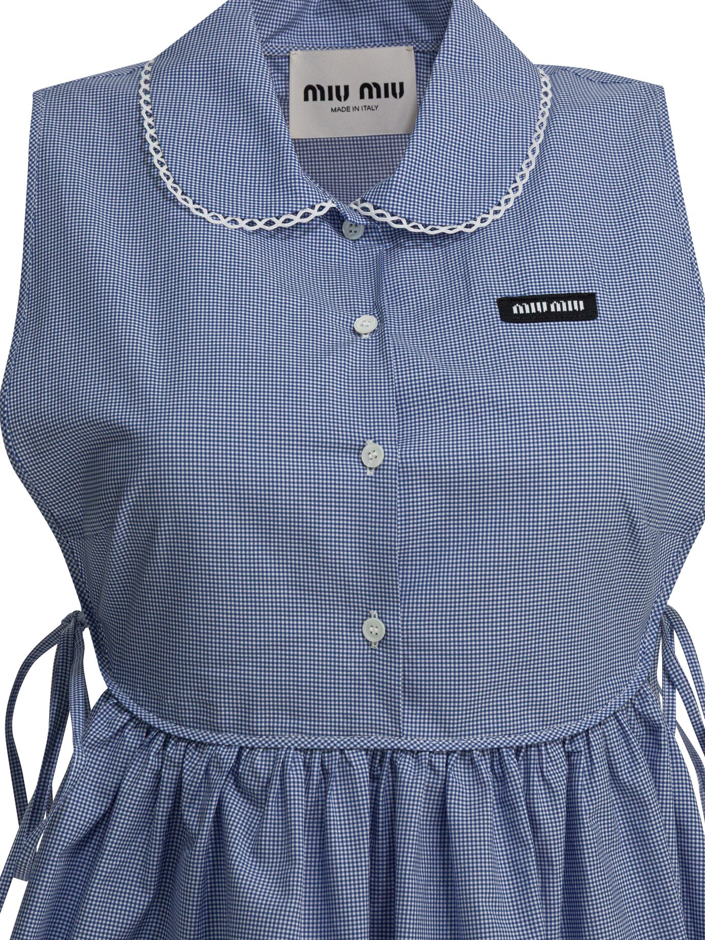 [Miu Miu] Sleeveless dress SS26 MF6203187GF0AZ1 S OOO