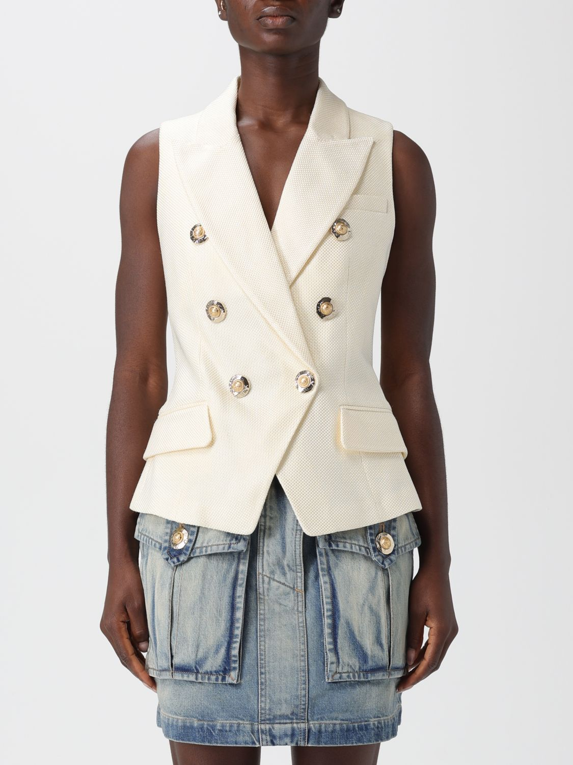 [Balmain] Vest FW25 FF1AG740VI29 0CF