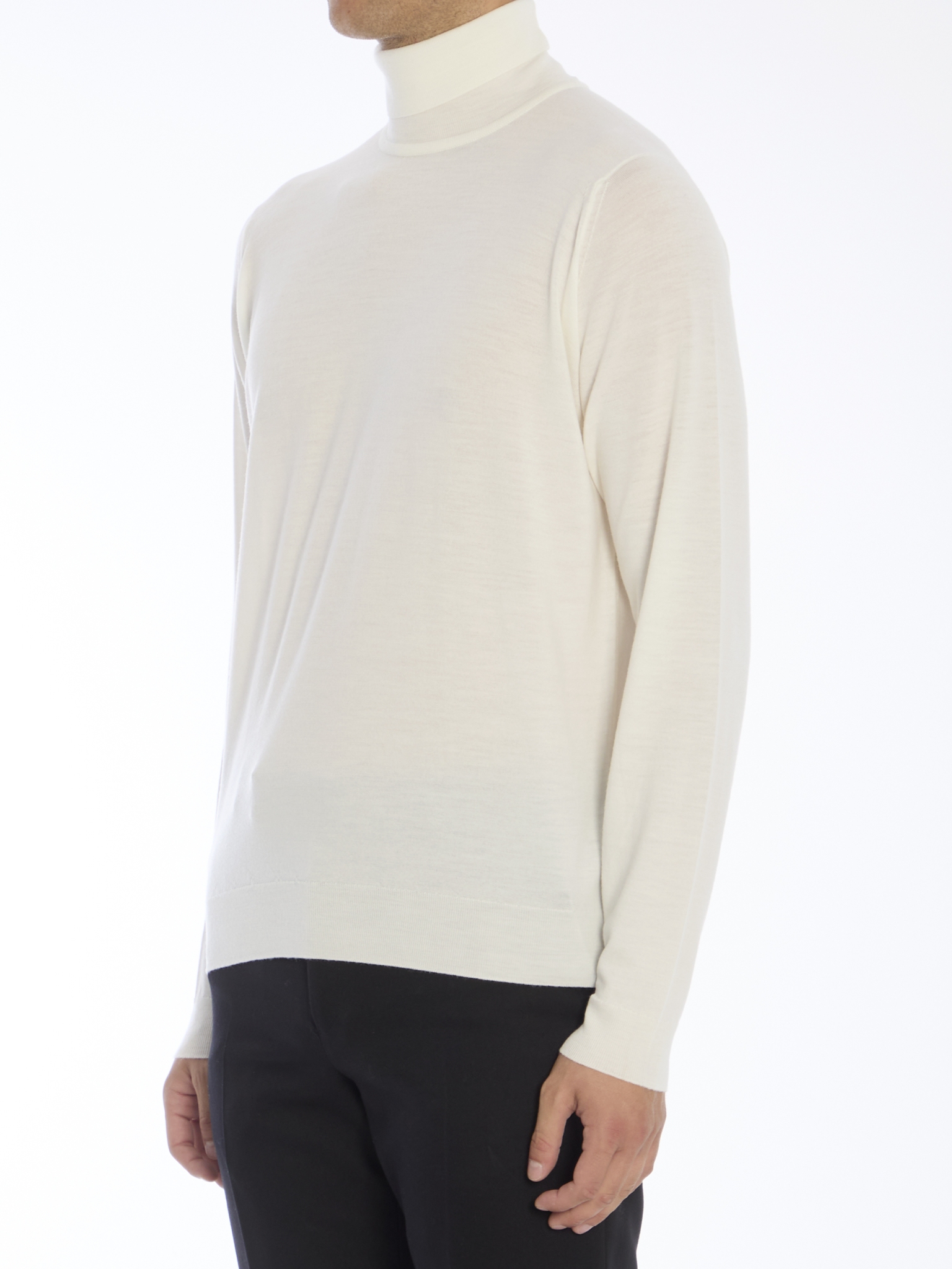 [JOHN SMEDLEY] Knitwear FW25 CHERWELL__SNOW WHITE