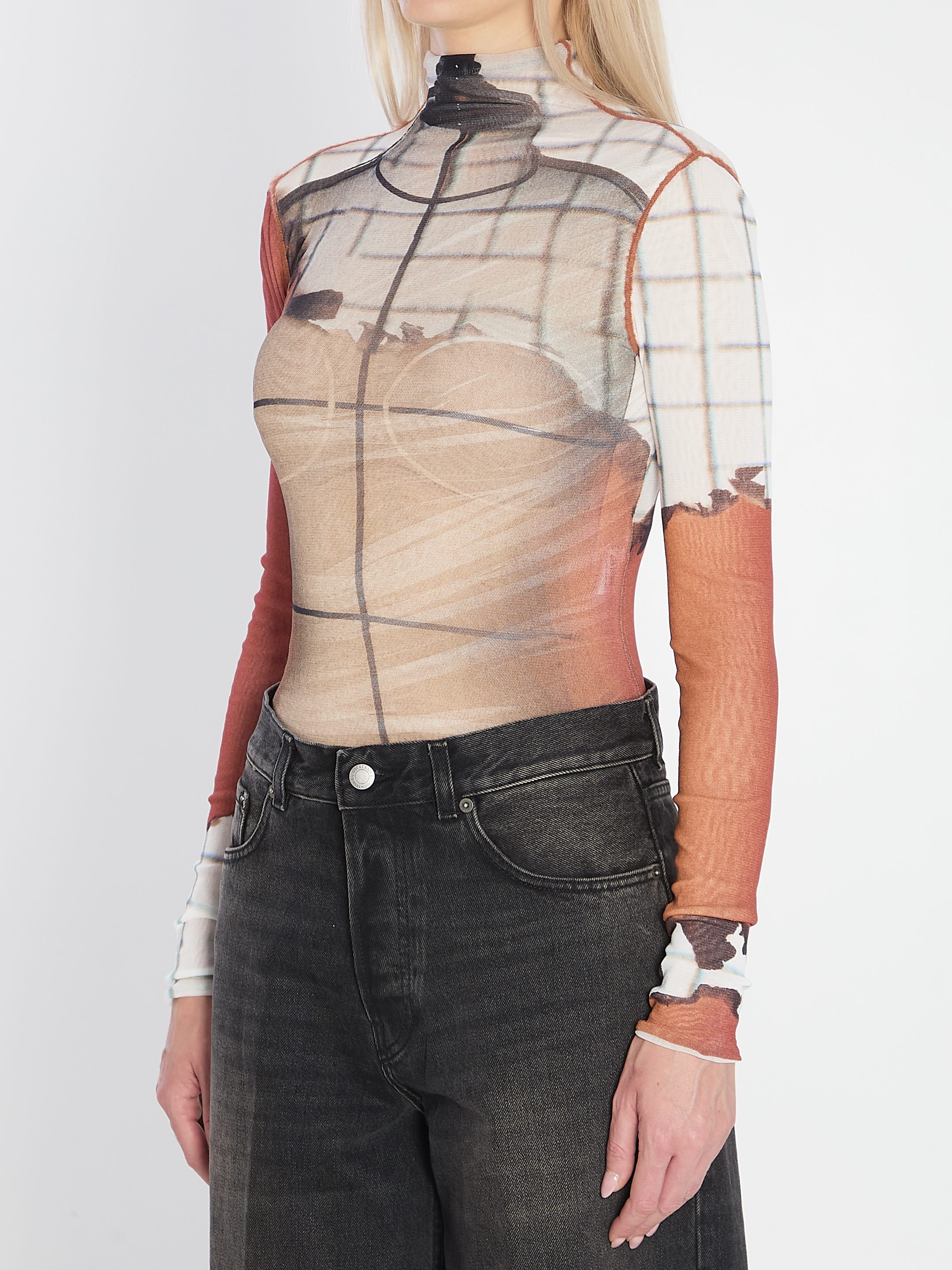 [JEAN PAUL GAULTIER] T-shirts Long Sleeve FW25 W-TO308_M003P_150100