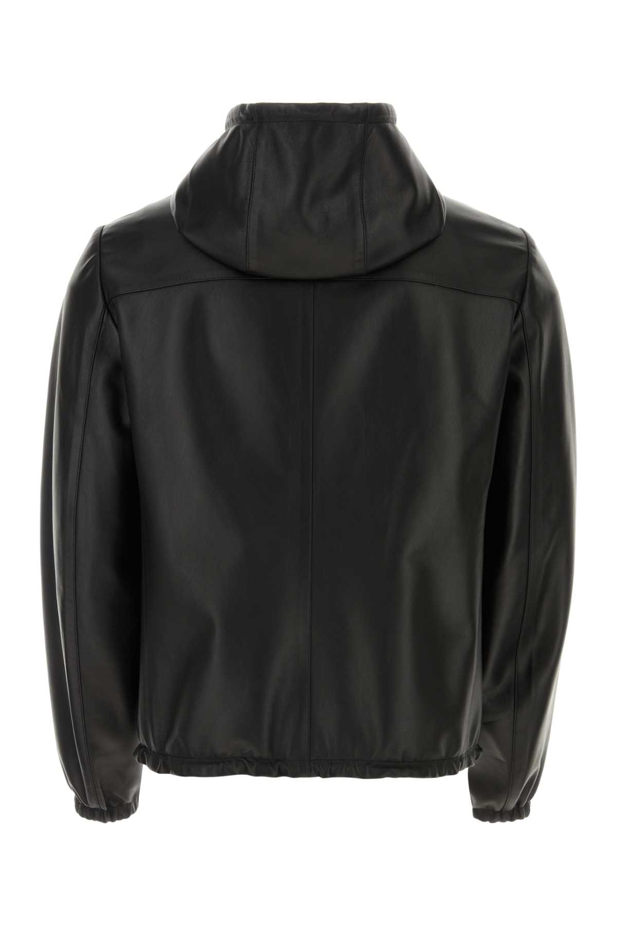 [Prada] Leather Jacket FW26 UPW281SOOO038 F0002