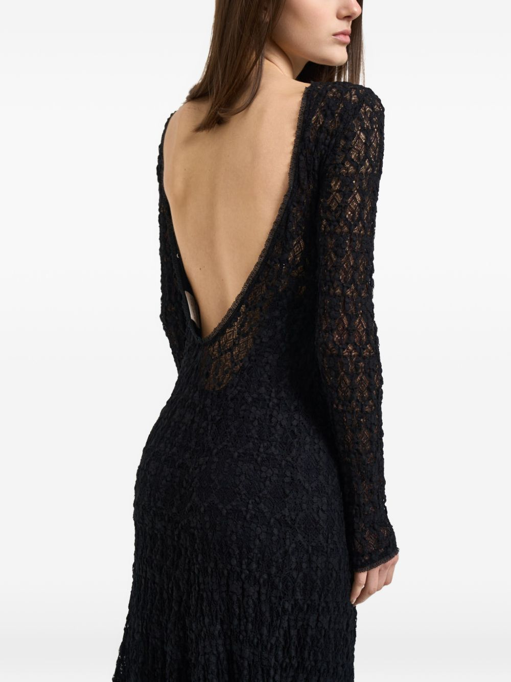 [Forte Forte] Long sleeve dress SS26 14896MYDRESSNOIR