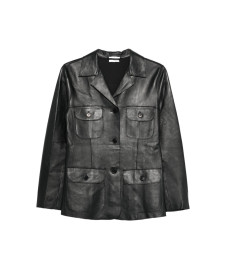 [PAROSH] Leather Jacket SS26 D431811MACIOCK26012
