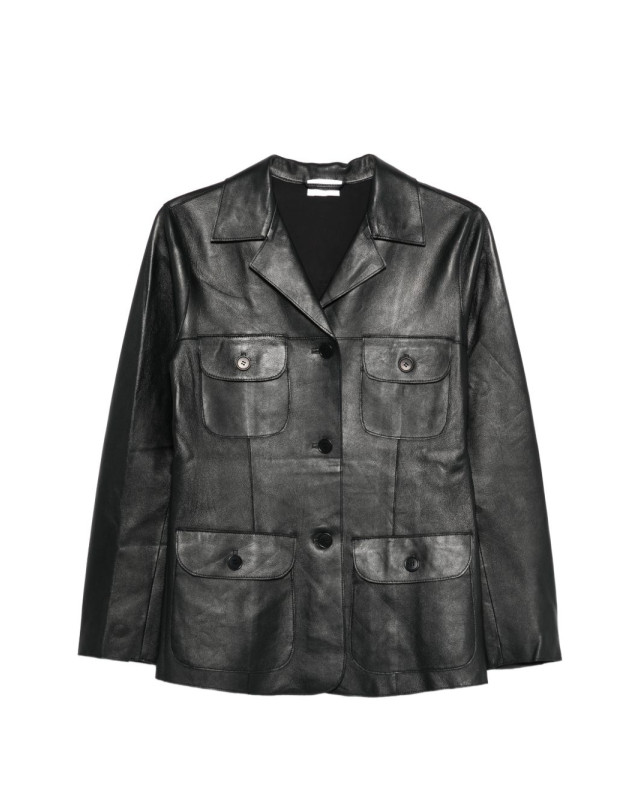 [PAROSH] Leather Jacket SS26 D431811MACIOCK26012