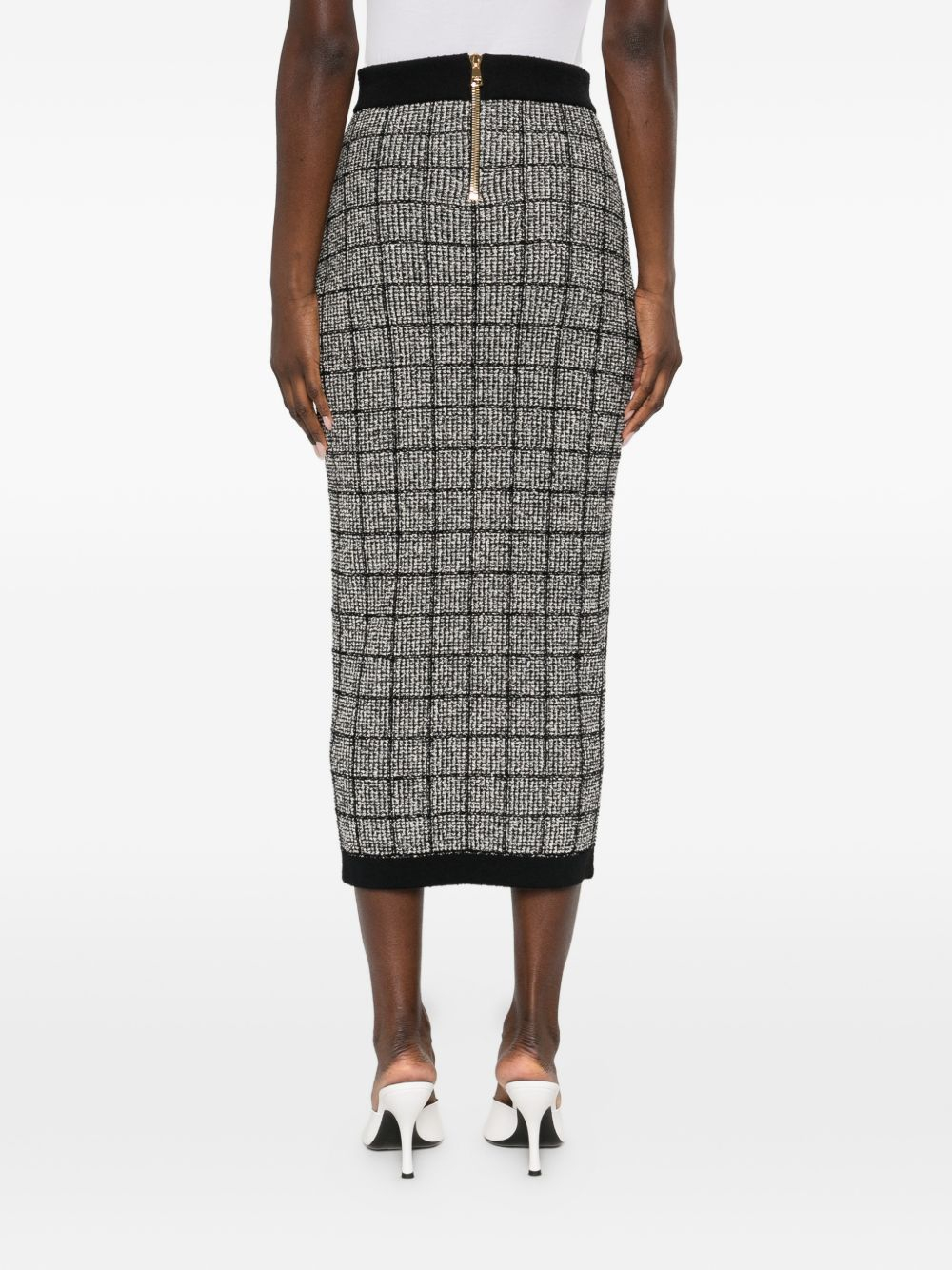[Balmain] Midi skirt SS26 GF1LD024KJ48EER