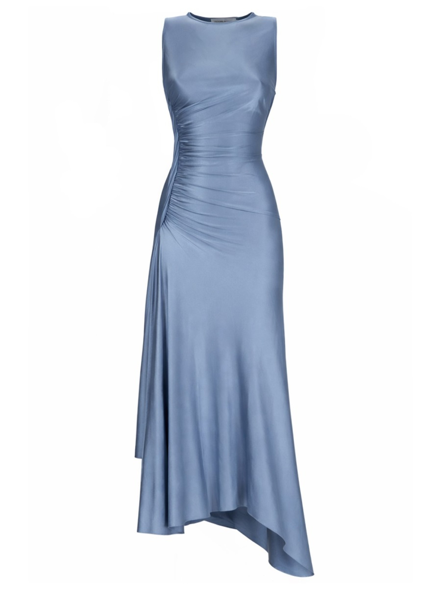 [VICTORIA BECKHAM] Sleeveless dress SS26 1126WDR007096A_STONE