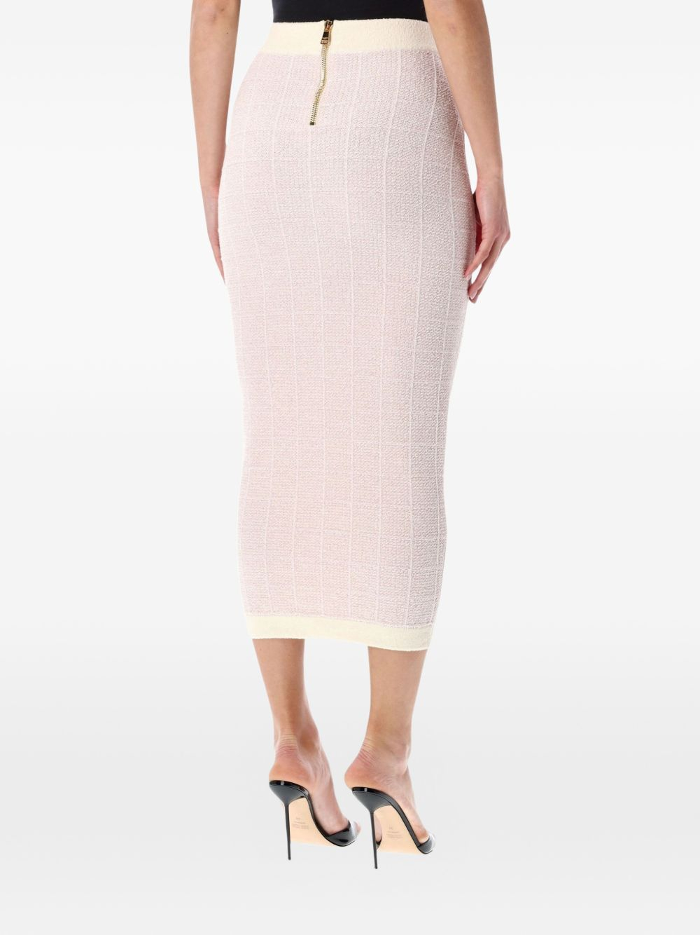 [Balmain] Midi skirt SS26 GF1LD024KJ48OIB