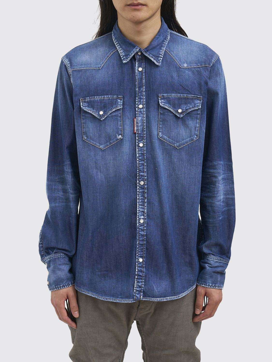 [Dsquared2] Shirts Long Sleeve SS26 S74DM0986S30341 470