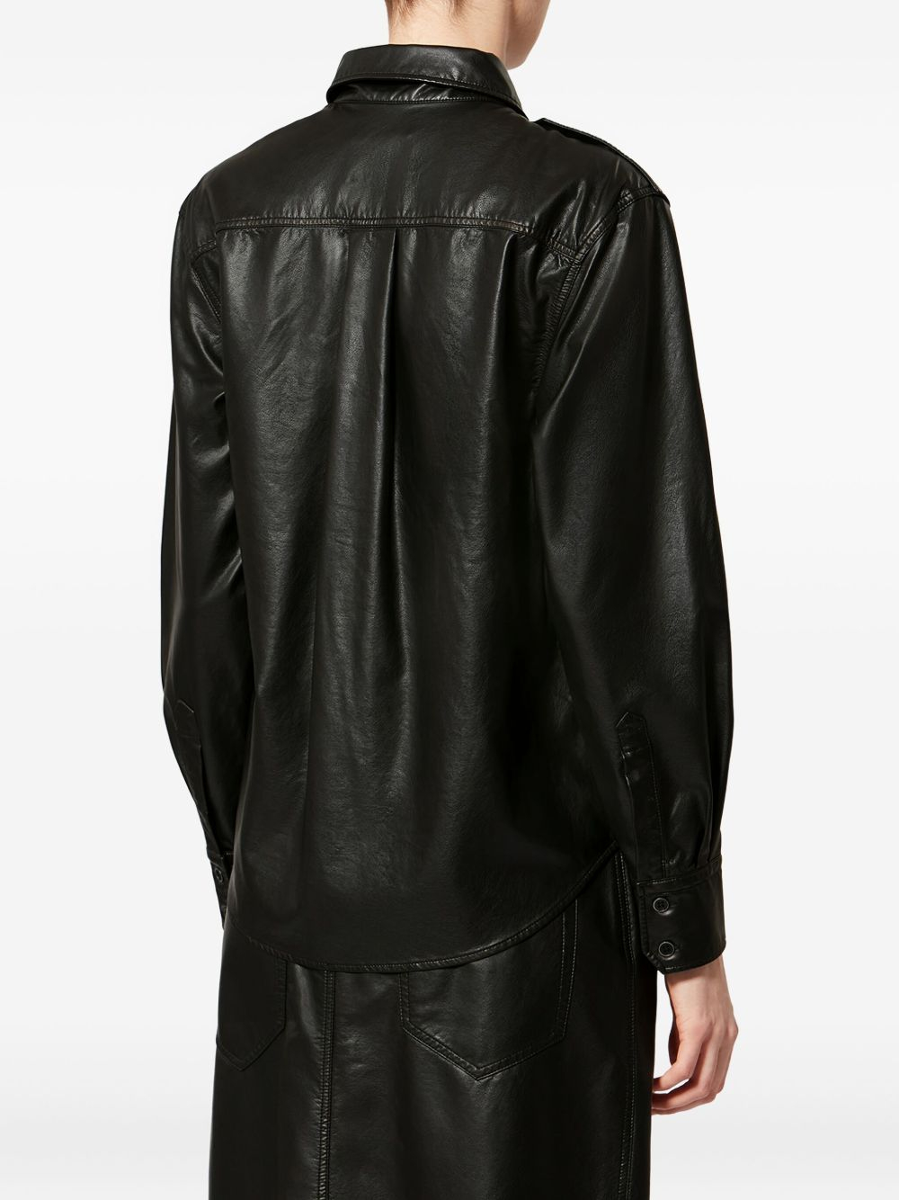 [Marant Etoile] Shirts Long Sleeve SS26 CH0279FA-D1B03E01BK