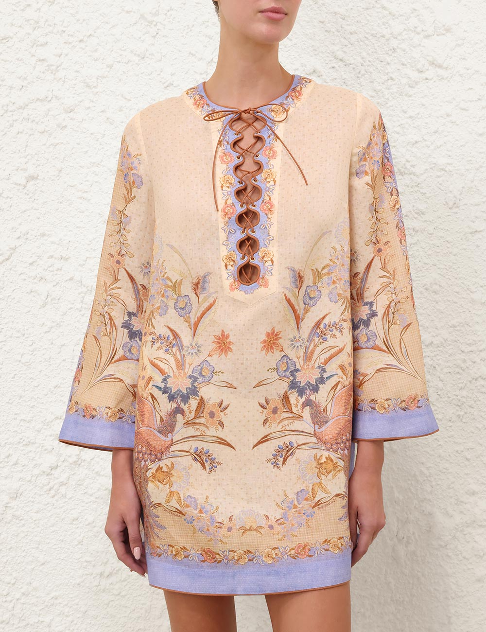 [Zimmermann] Long sleeve dress FW26 8076DSS262BSFL