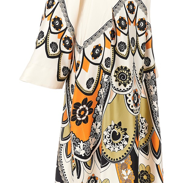 [La Double J] Long sleeve dress FW26 DRE1022SIL029PLU03WH04-WH04