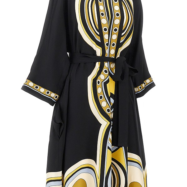 [La Double J] Long sleeve dress FW26 DRE0574SIL026SAC02BL01-BL01