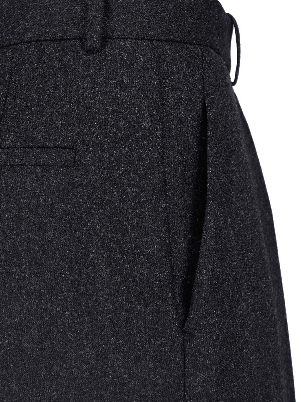 [VICTORIA BECKHAM] Trousers FW26 1226WTR002857QDARK GREY MELANGE