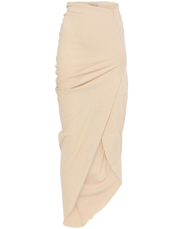 [Cortana] Midi skirt SS25 A2266BEIGE