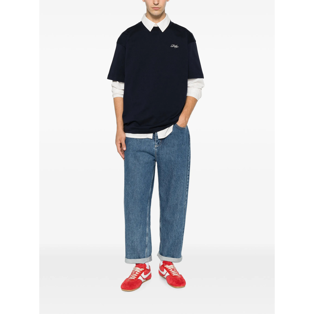 [DROLE DE MONSIEUR] T-shirts Short Sleeve FW26 L-TS324 CO311 NAVY