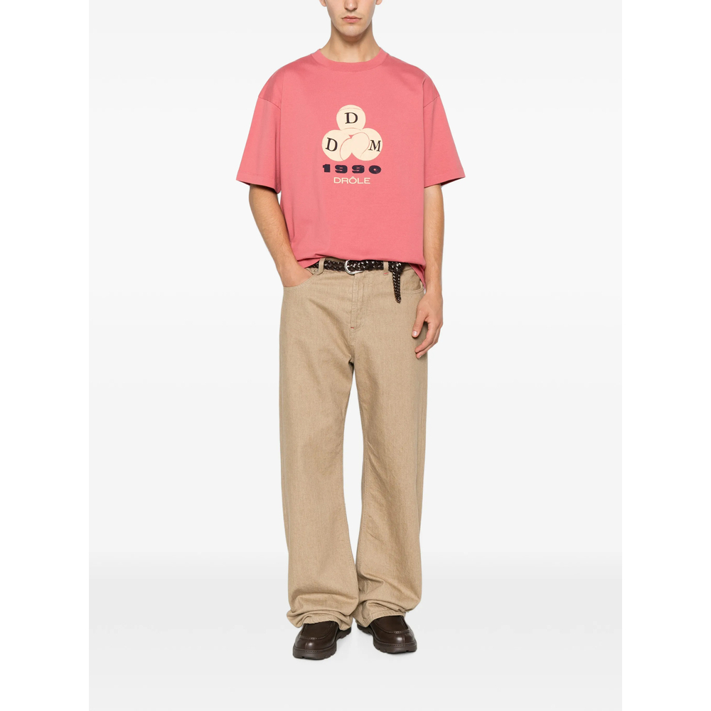 [DROLE DE MONSIEUR] T-shirts Short Sleeve FW26 L-TS328 CO248 BLPIN