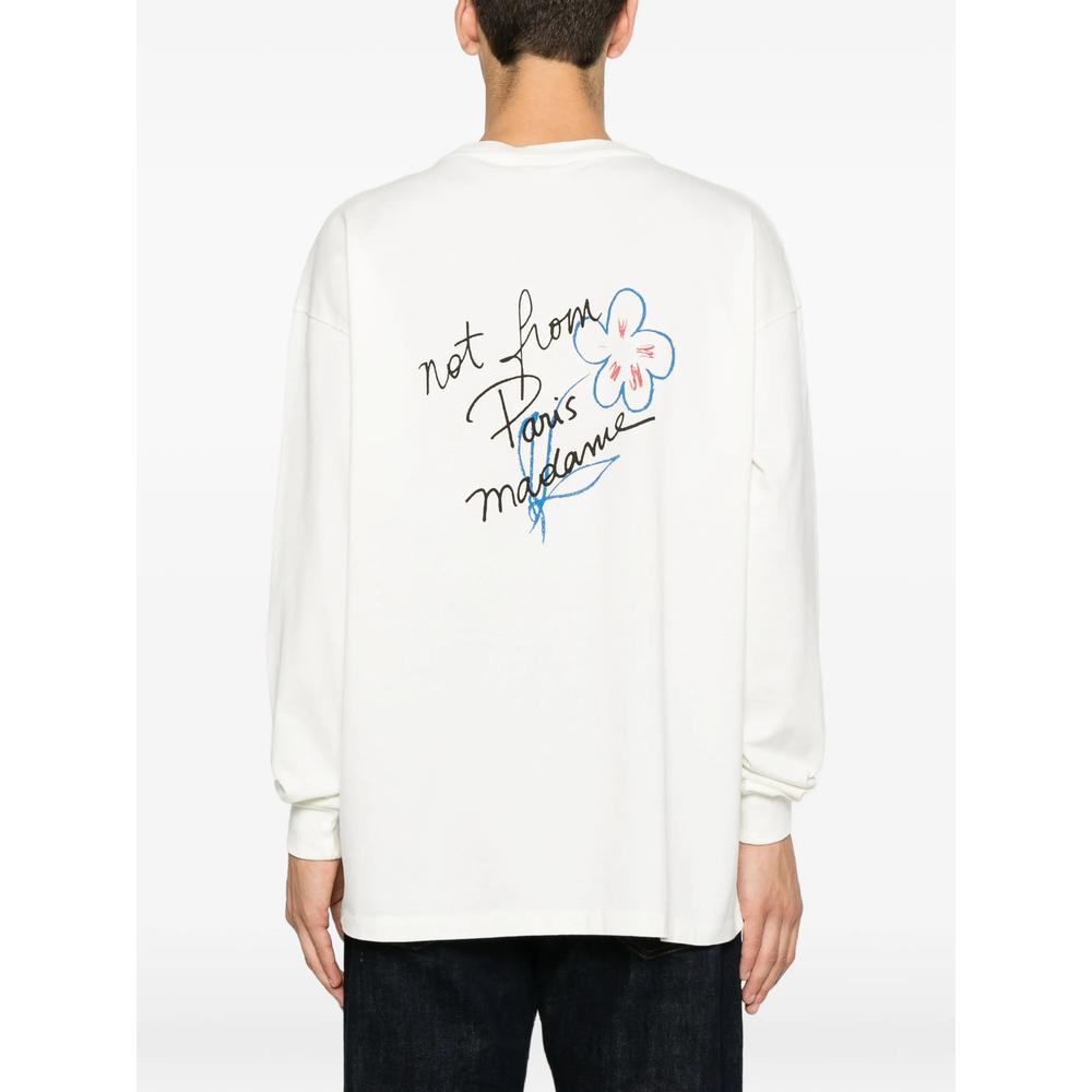 [DROLE DE MONSIEUR] T-shirts Long Sleeve FW26 L-TS340 CO248 OFFWH
