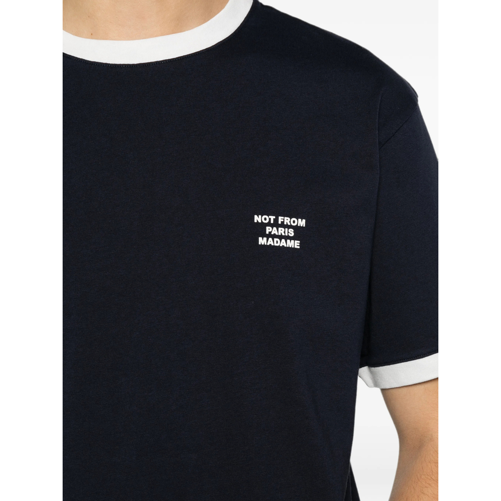 [DROLE DE MONSIEUR] T-shirts Short Sleeve FW26 PERM-TS339 CO311 NAVY