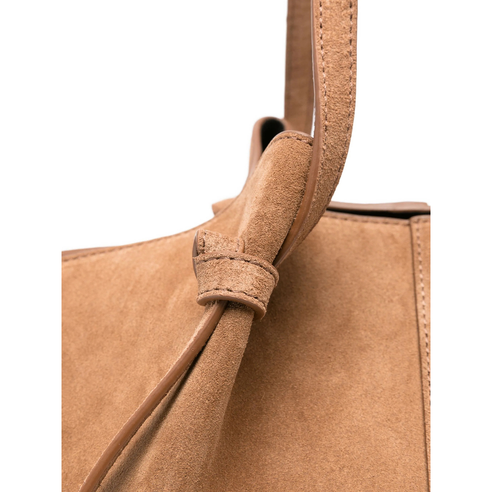 [YUZEFI] Shoulder bag FW26 MOCHI SUEDE COGNA
