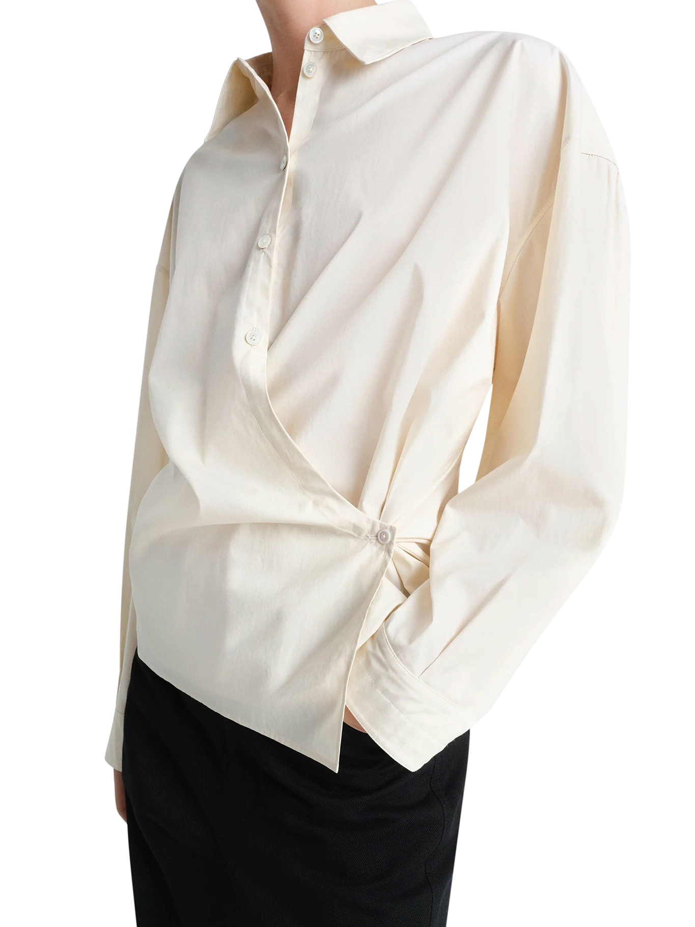 [LEMAIRE] Shirts Long Sleeve FW26 SH1141LF1500WH048 LIGHT CREAM