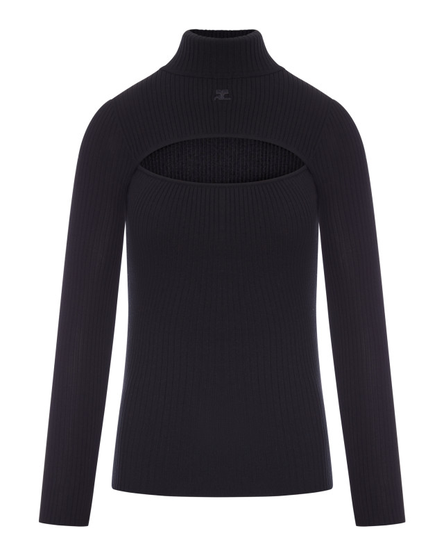 [Courreges] T-shirts Long Sleeve FW26 326MPU289FI00019999 BLACK