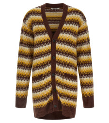 [AURALEE] Knitwear FW25 A25AC03ECBURGUNDYYELLOW