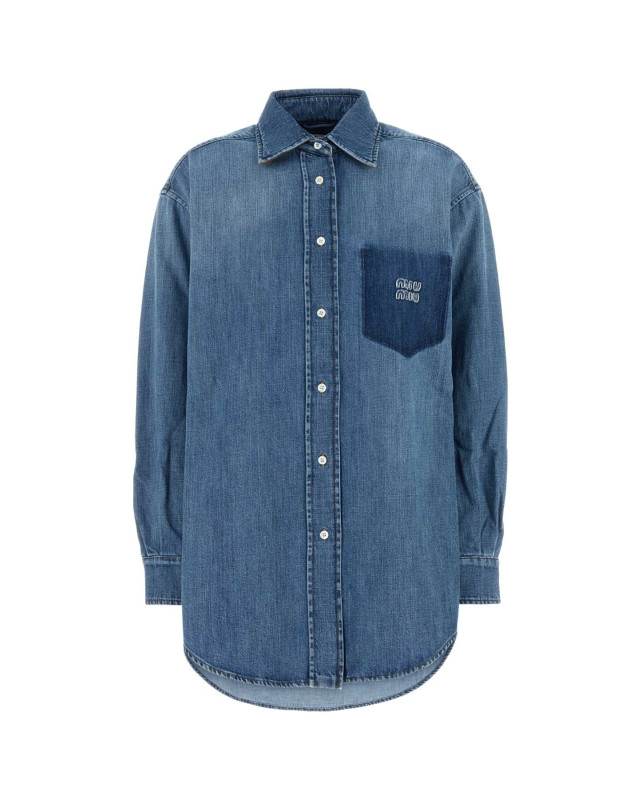 [Miu Miu] Shirts Long Sleeve FW25 GWC125SOOO17GG F0076