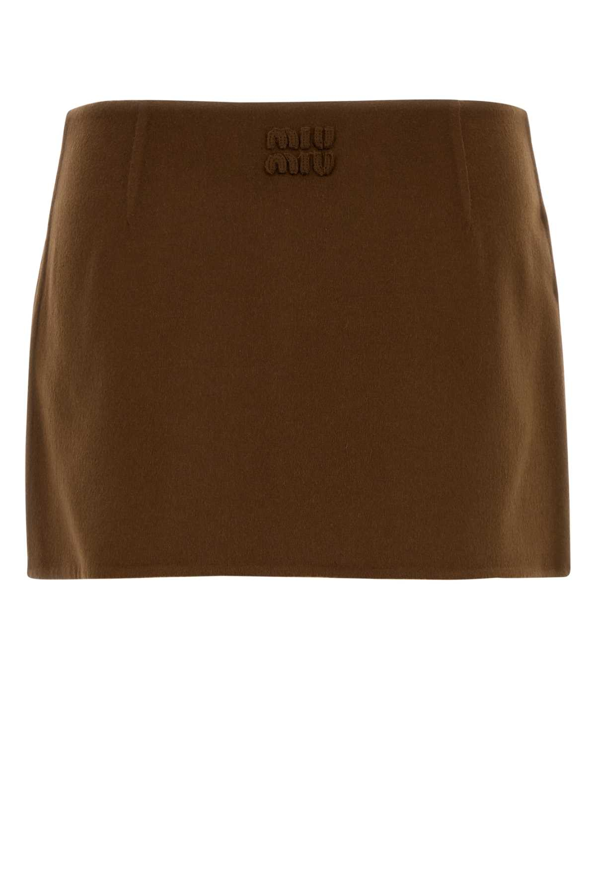 [Miu Miu] Mini skirt FW25 MG2499SOOO15Q8 F0046