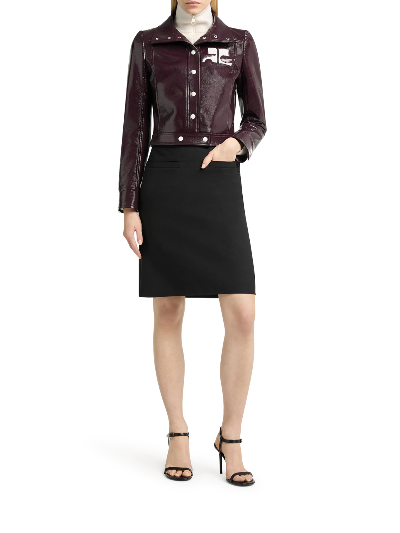 [Courreges] Jacket FW26 223CBL005VY00144090 BURNT RED