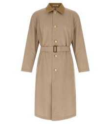 [AURALEE] Coat SS26 A26SC01WCTOPGRAYBEIGE