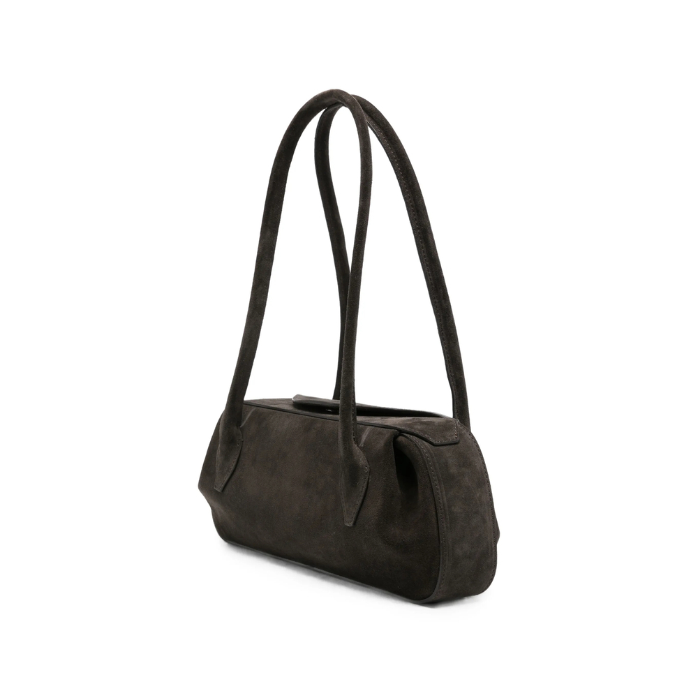 [YUZEFI] Shoulder bag FW26 OYSTER SHOULDE SUEDE GANAC