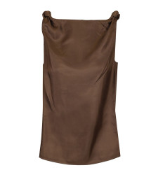 [LOULOU STUDIO] Shirts Sleeveless SS25 REMYDEEP TAUPE