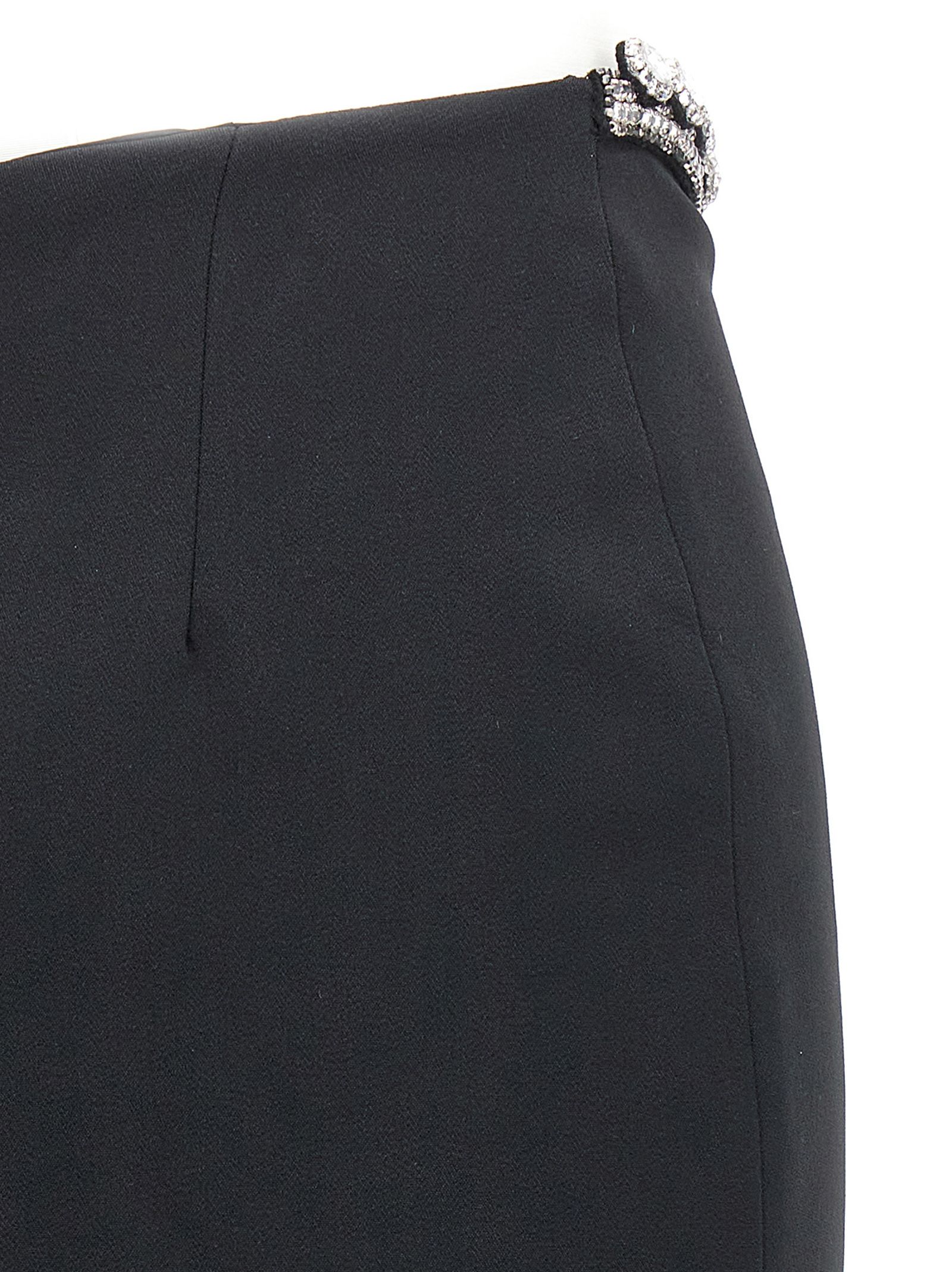 [David Koma] Midi skirt SS23 SS23DK50SBLACKSILVER
