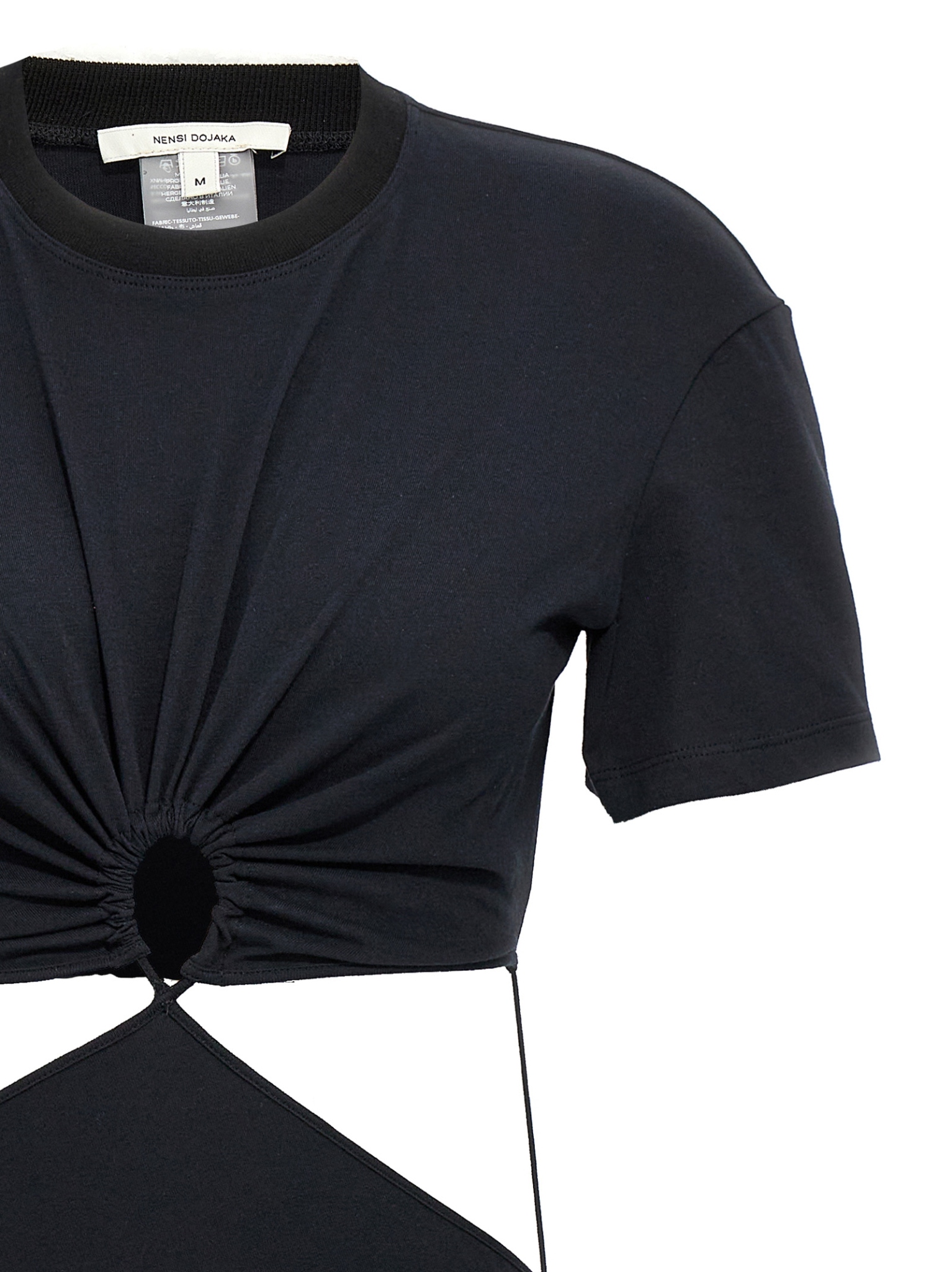 [Nensi Dojaka] Short sleeve dress SS23 NDSS23DR110BLACK