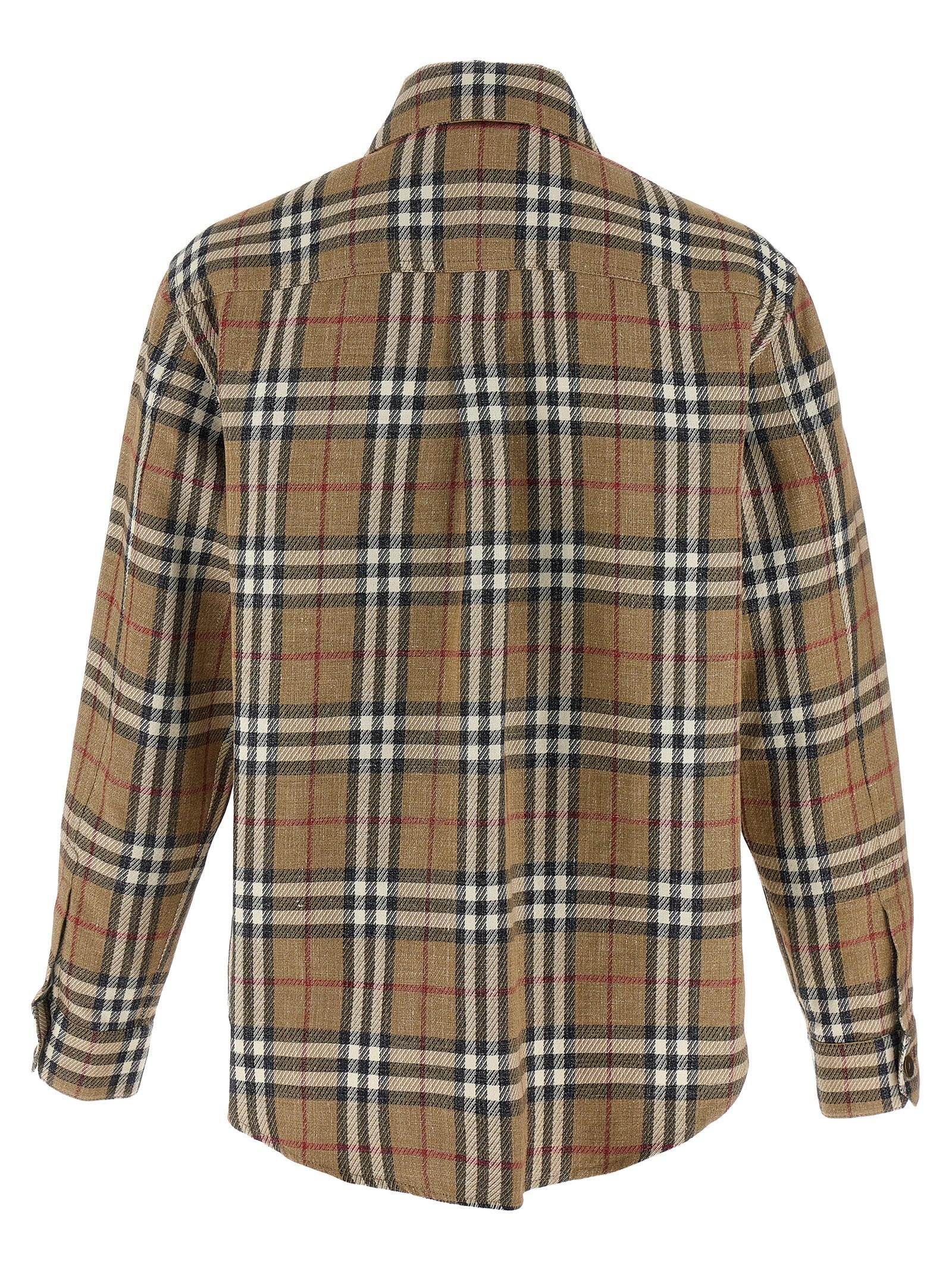 [Burberry] Shirts Long Sleeve SS25 8108014NUTIPCHECK
