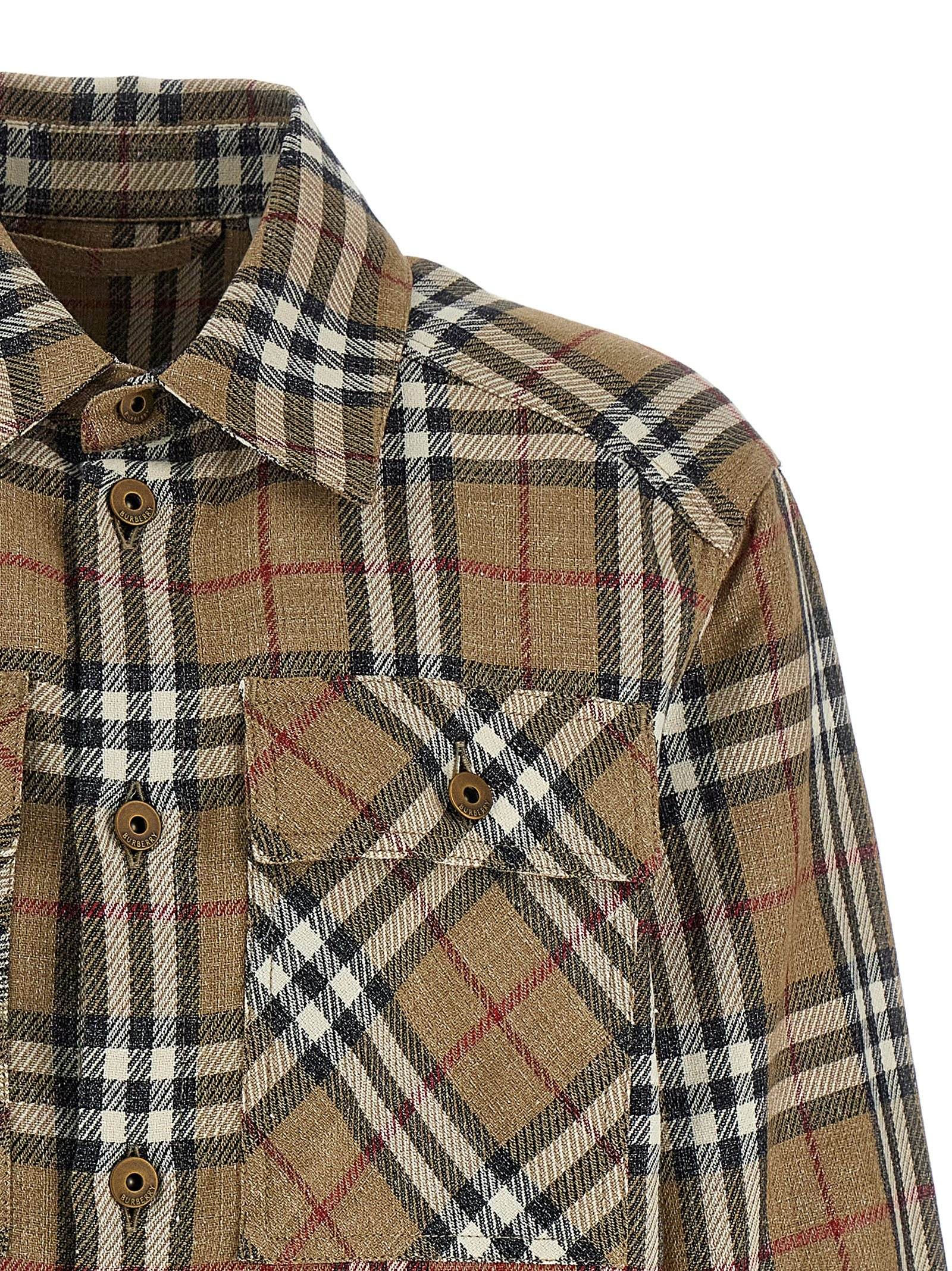 [Burberry] Shirts Long Sleeve SS25 8108014NUTIPCHECK