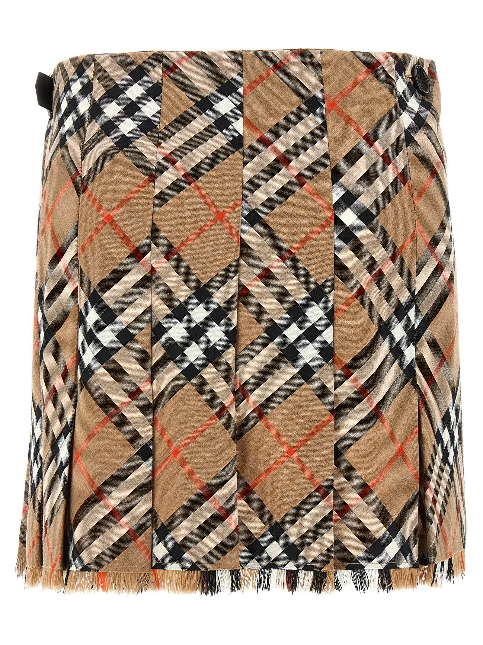 [Burberry] Mini skirt SS25 8102634SANDIPCHECK
