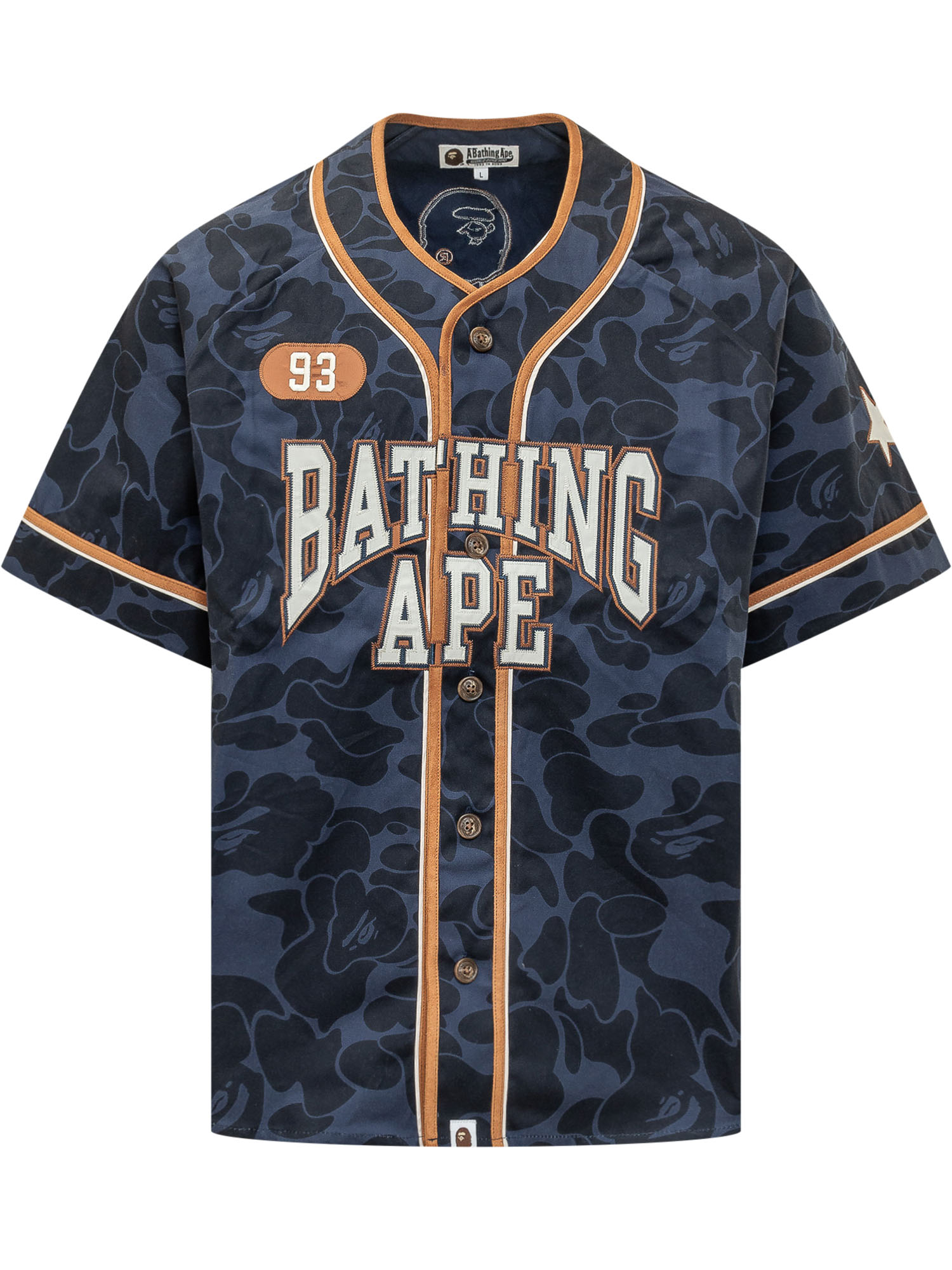 [BAPE] Shirts Short Sleeve SS26 001SRM301310M NAVY