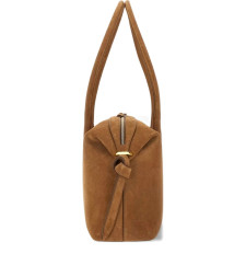 [YUZEFI] Shoulder bag FW26 BRIOCHE DUFFLE SUEDE COGNA