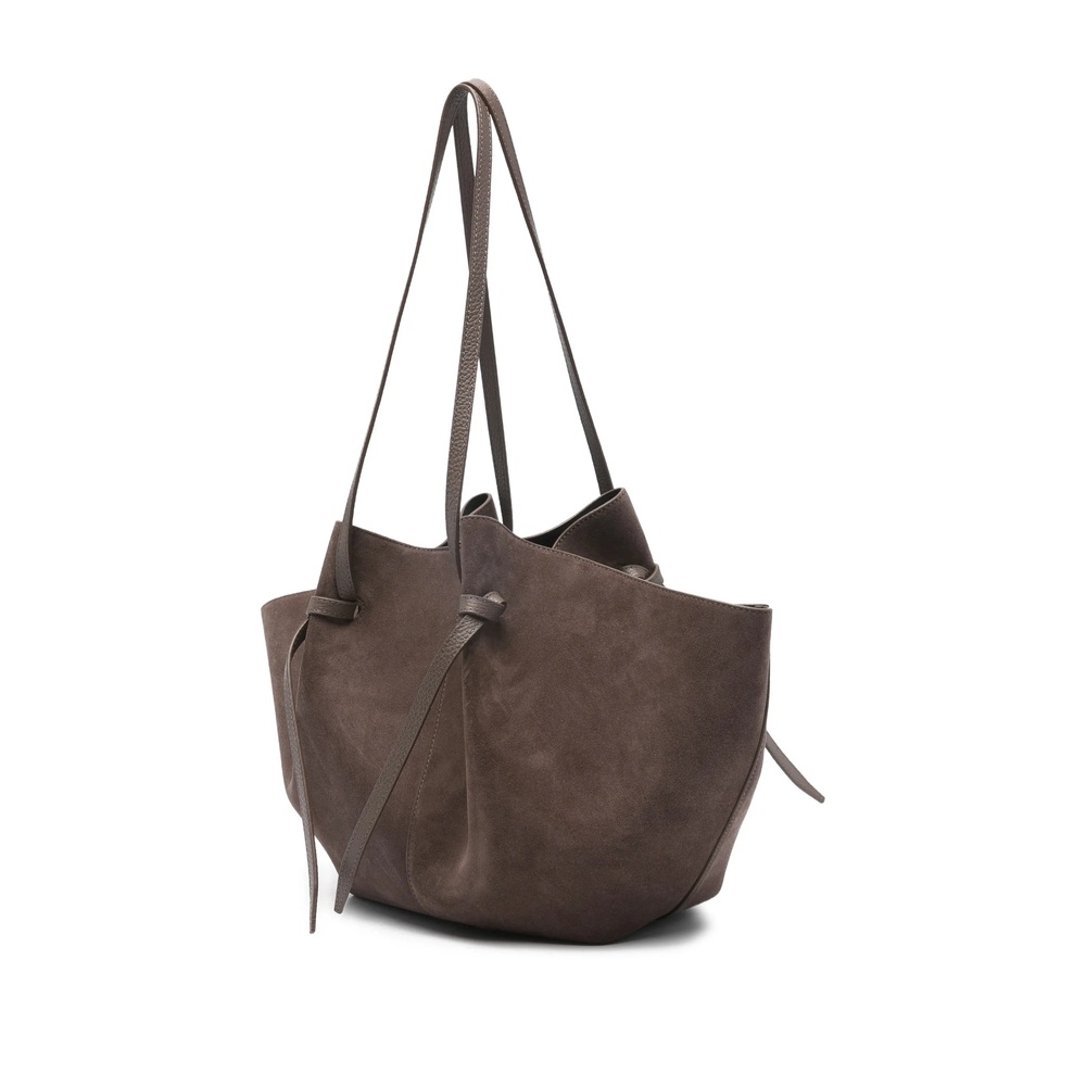 [YUZEFI] Tote bag FW26 LARGE MOCHI SUEDE NUTME