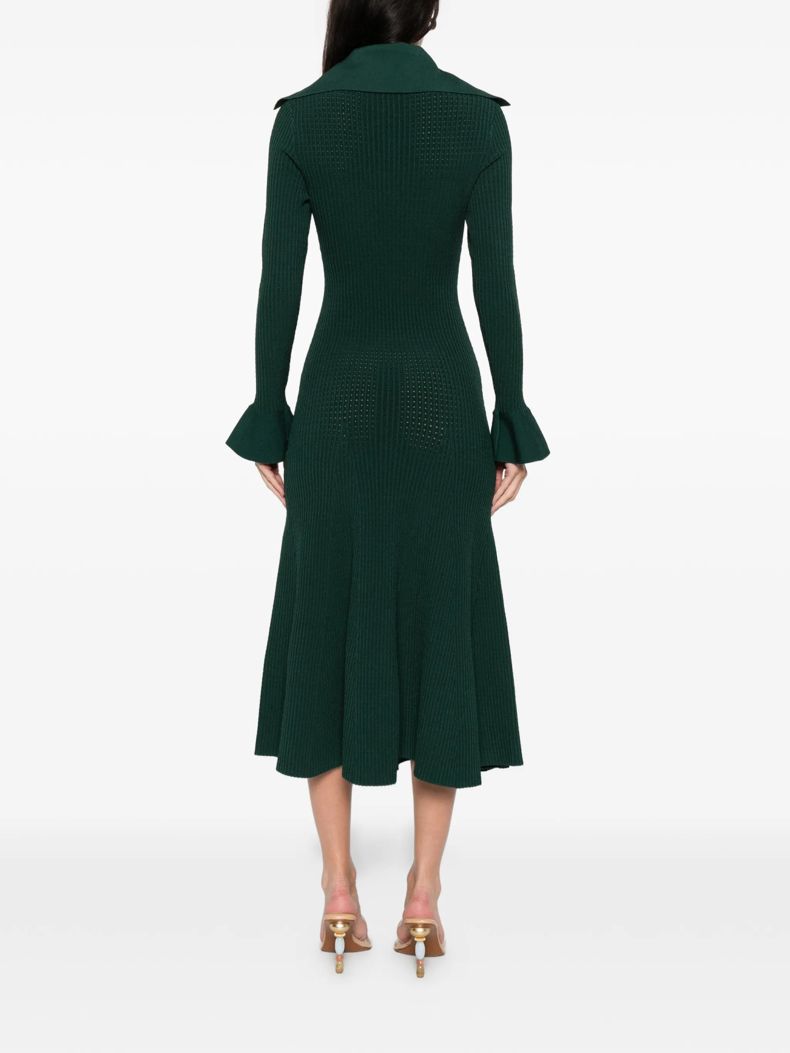 [SELF PORTRAIT] Short sleeve dress SS26 RS26138MAGGREEN